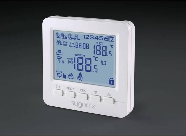 Actual product image Sygonix Radio room thermostat flush-mounted Weekly program 5 to 35 °C