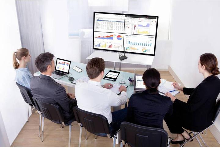 Produktbild SpeaKa Professional Drahtloses 4K Präsentationssystem mit 4fach-Multi Viewer Funktion (50 m)
