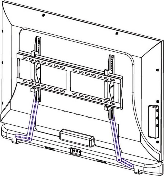 Actual product image SpeaKa Professional Soundbar mount Easy with joints (1 pair, Wall installation, Pivoting)