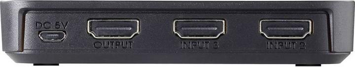 Produktbild SpeaKa Professional 2+1 Port HDMI Switch mit zusätzlichem USB-C™-Eingang 3840 x 2160 Pixel