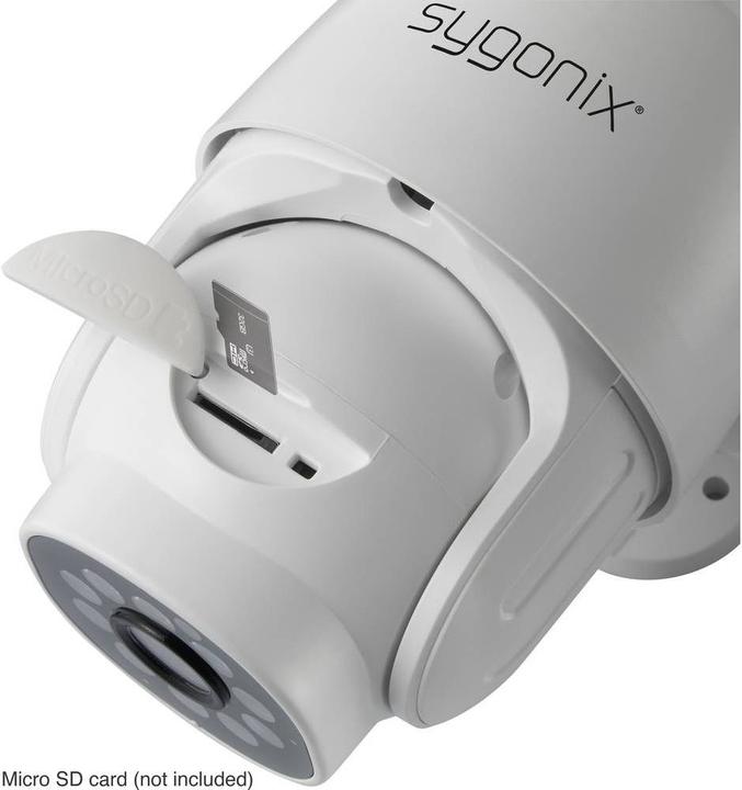 Actual product image Sygonix LAN, WLAN IP pan/tilt camera (1920 x 1080 Pixels)