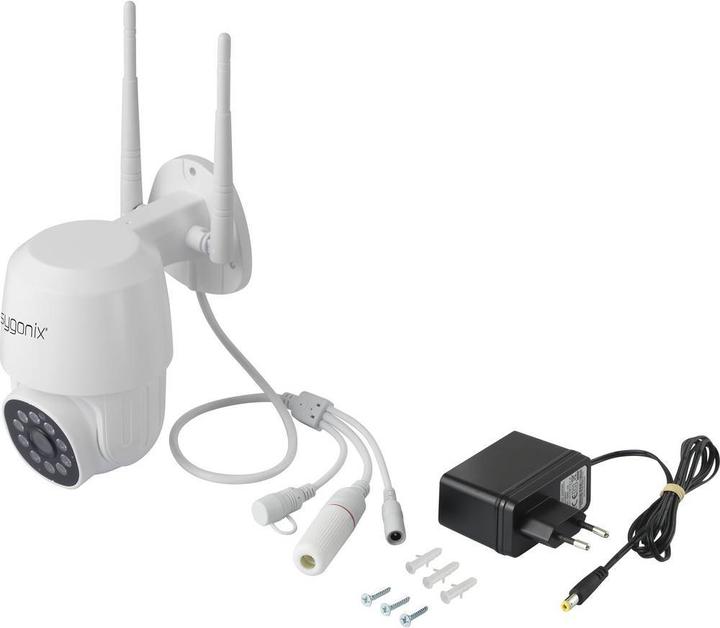Actual product image Sygonix LAN, WLAN IP pan/tilt camera (1920 x 1080 Pixels)