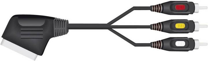Actual product image SpeaKa Professional SCART 3 Cinch adapter cable 2 m (2 m, Scart, Cinch)