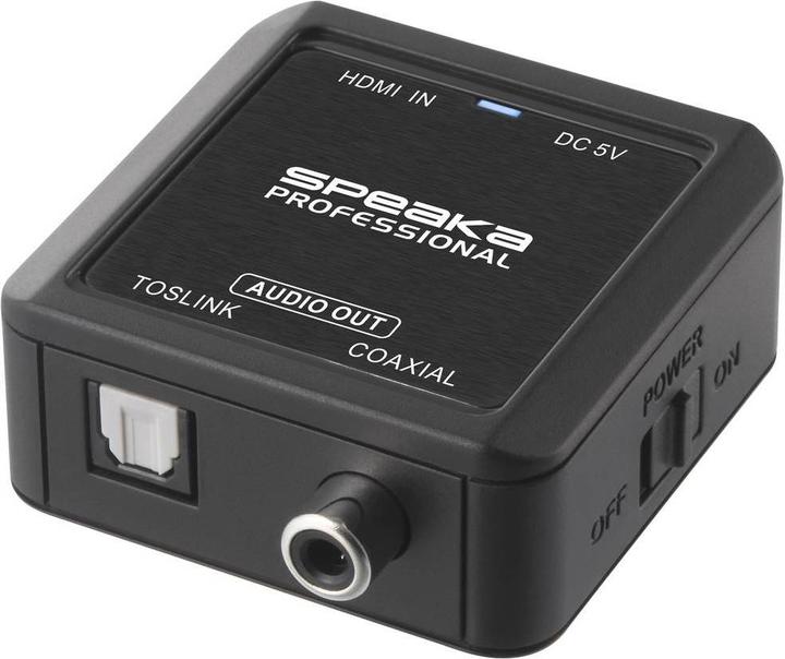 Actual product image SpeaKa Professional HDMI (eARC/ARC) to Coax/Toslink Adapter (HDMI Modulator, Toslink Adapter)