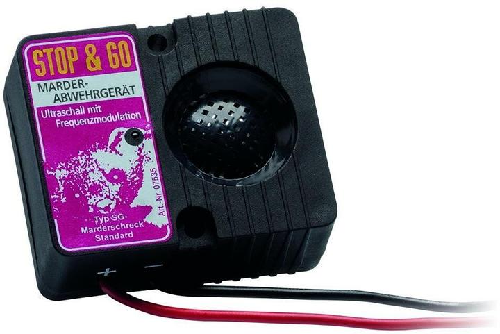 Actual product image Stop+Go Marten repellent device