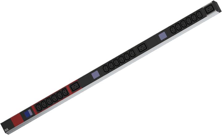 Immagine prodotto Bachmann BN0500 48,26cm 19inch PDU 1U 18xC13 3xC19 Connessione di misura dell'alimentazione CEE 3x16A rosso