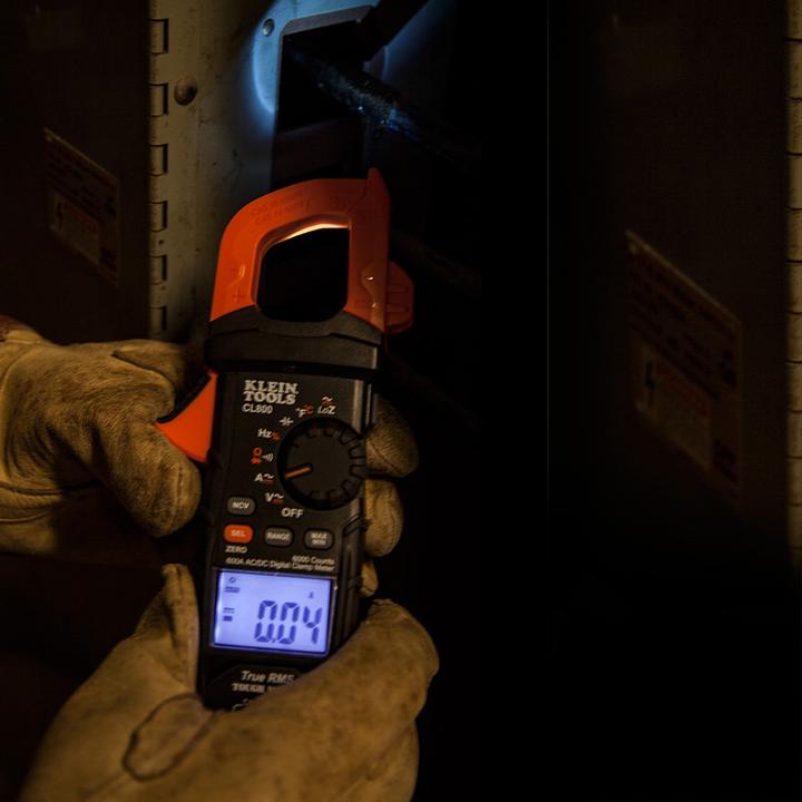 Actual product image Klein Tools CL800 Digital current clamp AC/DC with automatic range adjustment (CL800) (CAT IV 600V)
