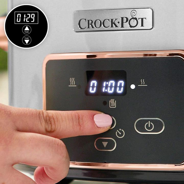 Actual product image Crockpot CSC059X Schongarer Silver & Rose Gold