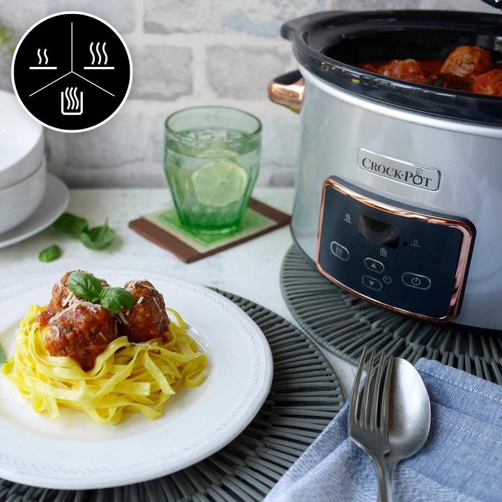 Actual product image Crockpot CSC059X Schongarer Silver & Rose Gold