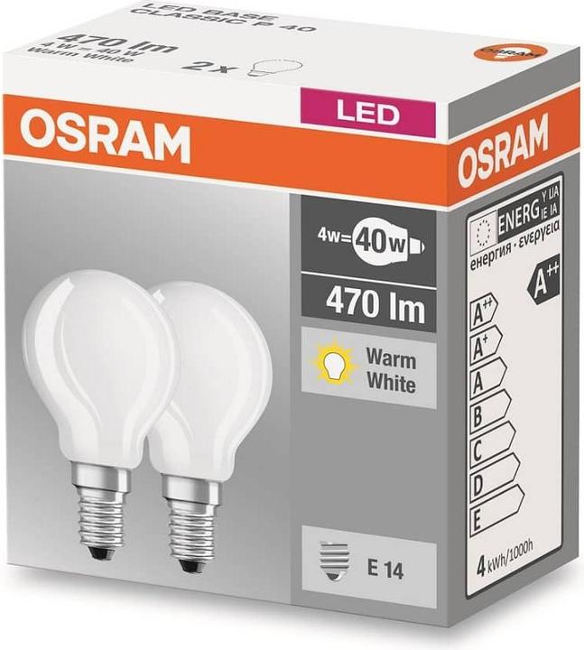 Produktbild Osram Led Base Classic P (E14, 4 W, 470 lm, 2 x, E)