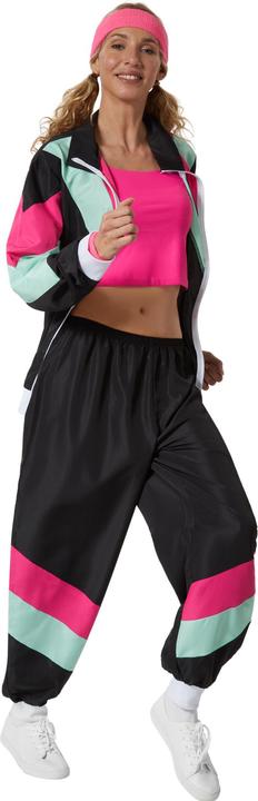 Actual product image tectake Women's Fancy Dress Costume - Retro 80s 90s Tracksuit (M)