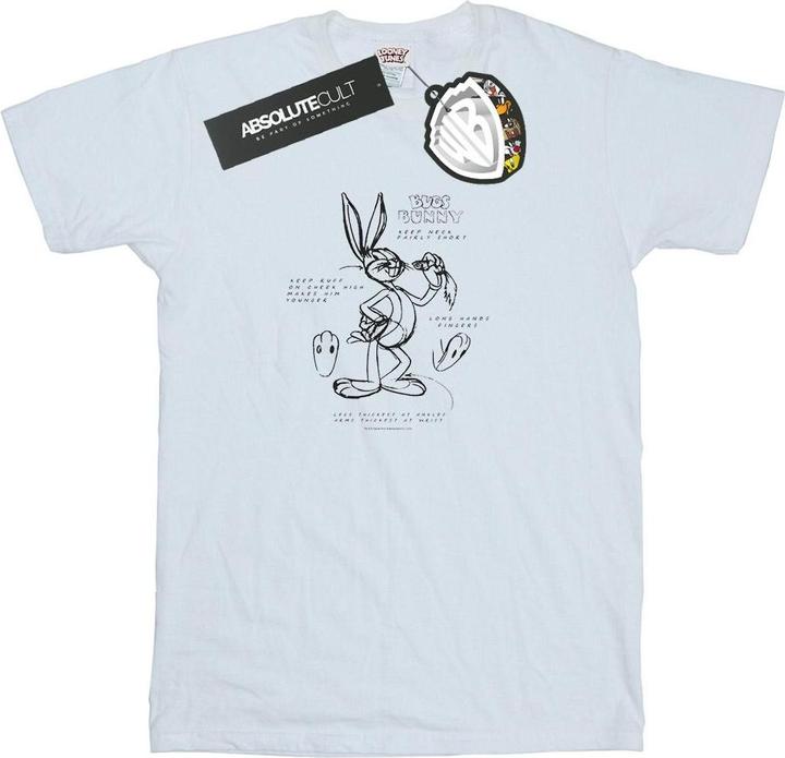 Looney Tunes Bugs Bunny Drawing Instruction TShirt (XXL)