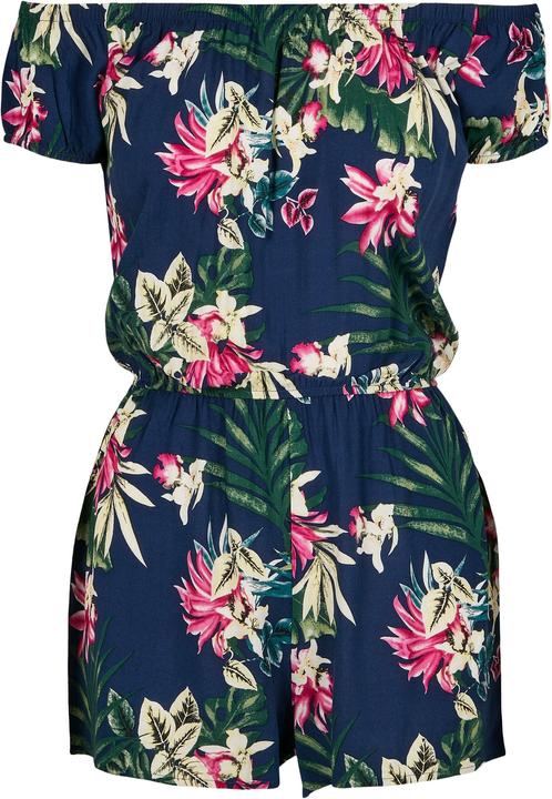Actual product image Urban Classics Ladies AOP Off Shoulder Short Jumpsuit (5XL)