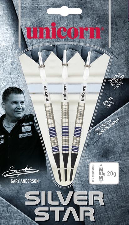 Produktbild Unicorn Silver Star Gary Anderson Soft Darts (20 g)