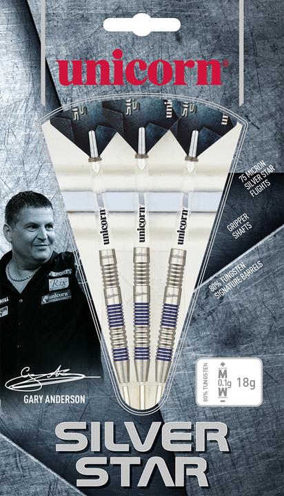 Produktbild Unicorn Silver Star Gary Anderson Steel Darts (27 g)