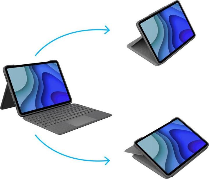 Actual product image Logitech Folio Touch (DE, iPad Pro 11 2021 (3rd Gen), iPad Pro 11 2022 (4th Gen), iPad Pro 11 2018 (1. Gen), iPad Pro 11 2020 (2. Gen))