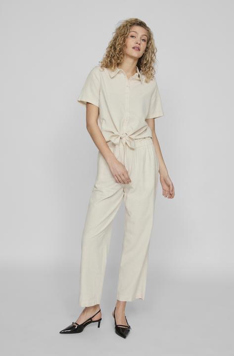 Actual product image Vila Short-sleeved shirt tied at the front (34)