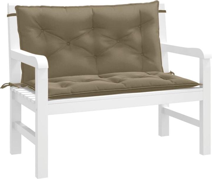Image du produit VidaXL Coussins de banc de jardin 2 pcs. tissu (100 x 50 x 7 cm)
