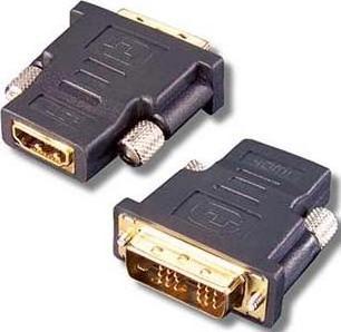 Produktbild E+P HDMI 6. Anschluss 1: HDMI, Anschluss 2: DVI, Beschichtung Verbindungsanschlüsse: Gold. Produktfa (HDMI, DVI)