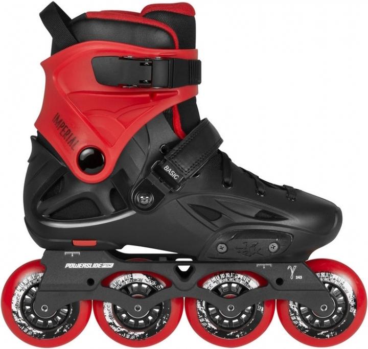 Actual product image Powerslide Inline Skates Imperial Basic 80 Black Red 2018 (45, 45.5, 46, 45 1/3)