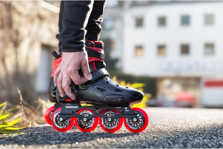 Actual product image Powerslide Inline Skates Imperial Basic 80 Black Red 2018 (45, 45.5, 46, 45 1/3)