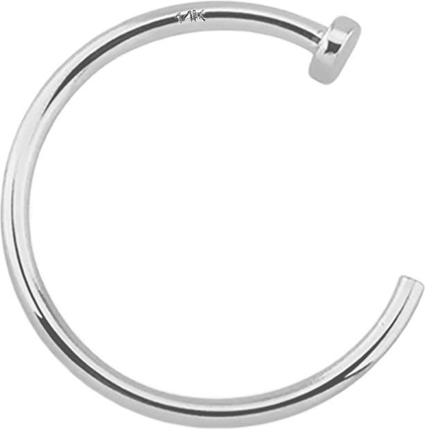 Immagine prodotto Star Piercing Anello da naso aperto in oro bianco 14k (senza ottone, Oro 14k)