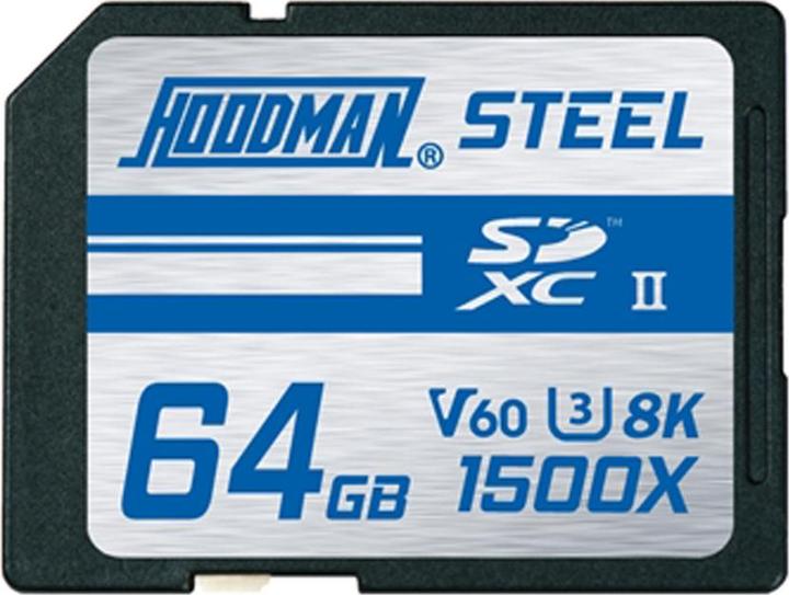 Produktbild Hoodman 64GB 1500X-SDXC UHS-II Class 10 U3 8K V60 (64 GB, SDXC, U3, UHS-II)