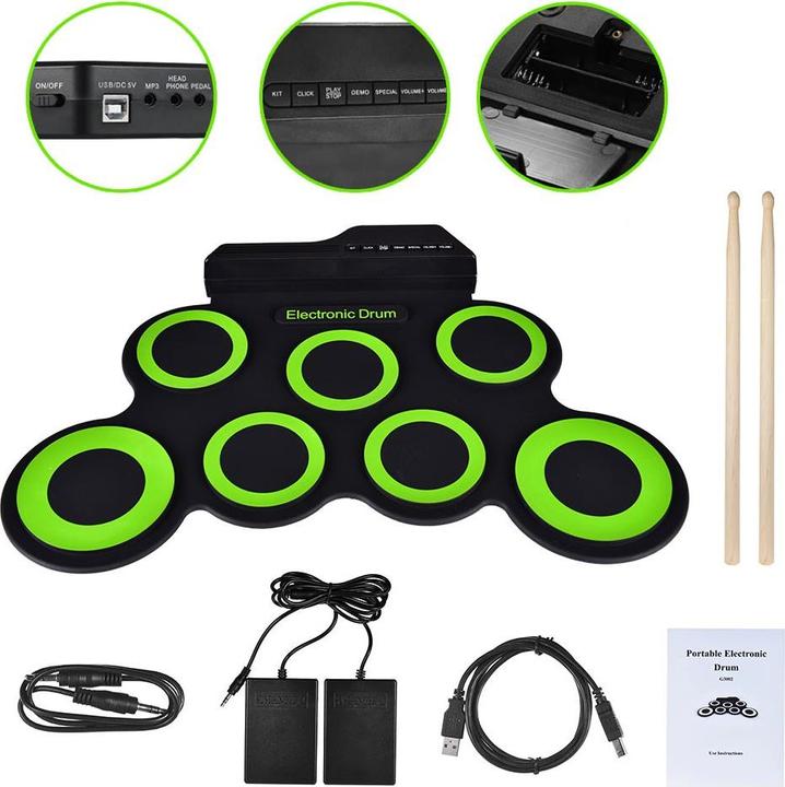 Productafbeelding NN Roll Up Drum Pad - oprolbaar elektronisch drumstel