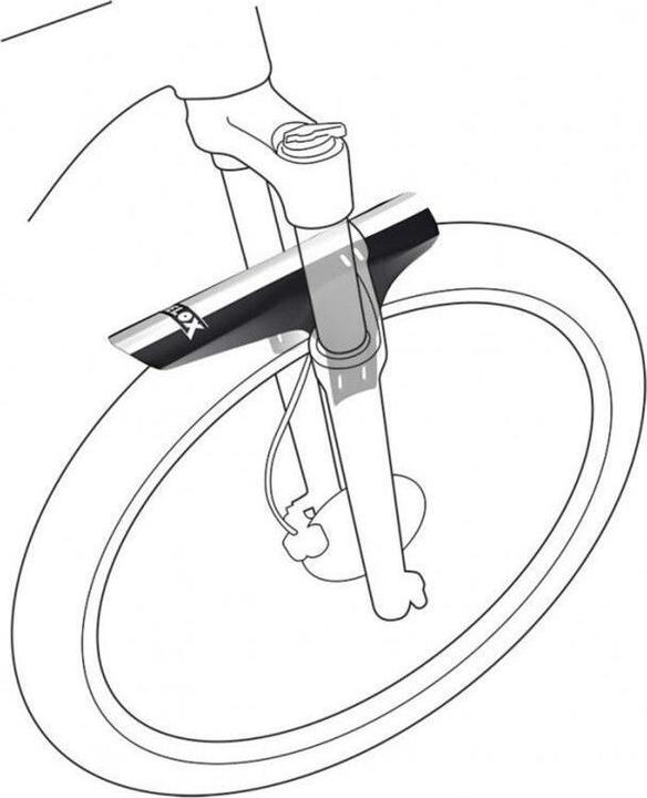 Actual product image Velox Mudguard front fork fixing rilsan (Front mudguard)