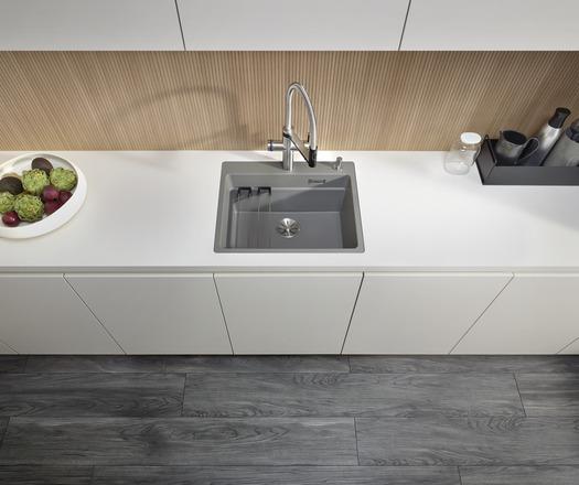 Immagine prodotto Blanco ETAGON 6-F | SILGRANIT bianco | tipo di installazione: a incasso | con telecomando di scarico, con (59.10 cm, 50.10 cm)