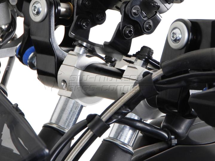 Actual product image Sw Motech Handlebar riser 30mm silver LC8 Adventure