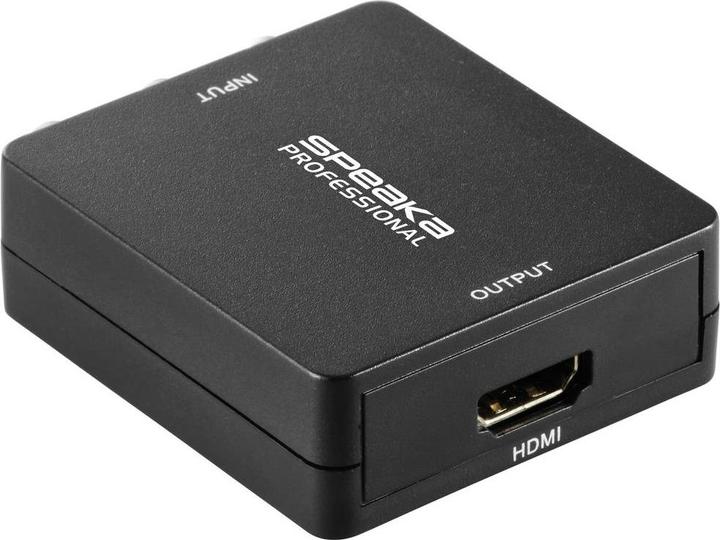 Immagine prodotto SpeaKa Professional Convertitore AV (Cinch - HDMI) 1920 x 1080 pixel (Convertitore videocamera)