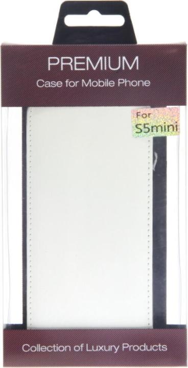 Immagine prodotto OEM Custodia Flip in pelle sottile per Galaxy S5 mini - Bianco (Samsung Galaxy S5 Mini)