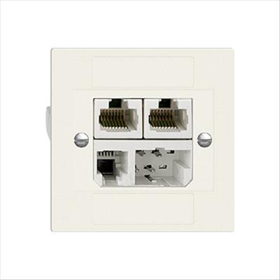 Actual product image Feller Universal ADSL socket white