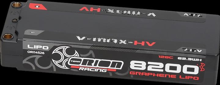Immagine prodotto Team Orion V-Max-HV Graphene Tech 8200 7.6V 2S 128C (7.60 V, 8200 mAh)