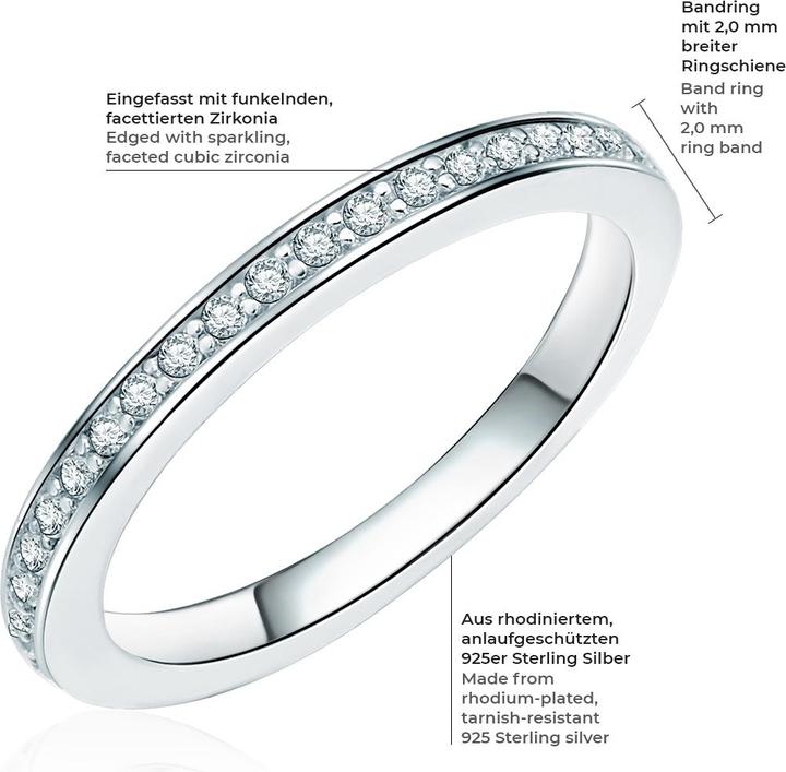Image du produit Rafaela Donata Femmes argent sterling zirconium argent - 3966 (52, Argent 925)