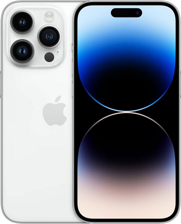 Produktbild Apple iPhone 14 Pro (128 GB, Silver, 6.10", SIM + eSIM, 48 Mpx, 5G)