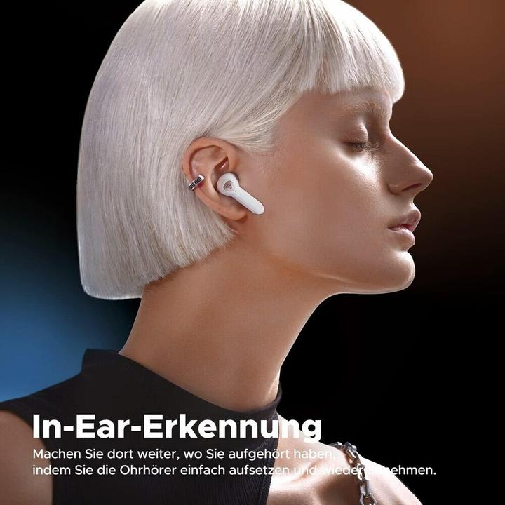 Actual product image Soundpeats Earphones Air 3 Deluxe HS TWS (white) (ANC, 5 h, Cable)