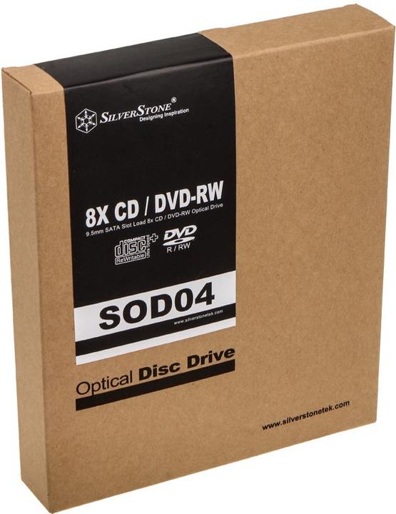 Actual product image Silverstone SST-SOD04 (DVD drive, CD drive, DVD writer)