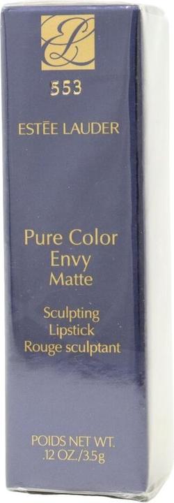 Actual product image Estée Lauder Pure Colour Envy Sculpting Lipstick 553 Passion 0.12 oz (553 Passion)