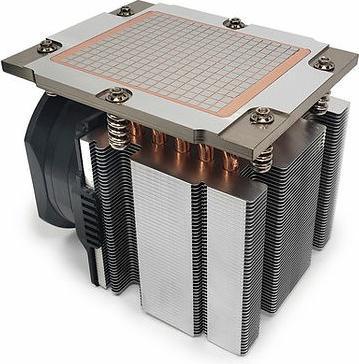 Actual product image Dynatron J12 AMD Genoa SP5 cooler 3U active Aluminum Stacked Fins with Heat Pipes and Copper Heat Sp (105 mm)