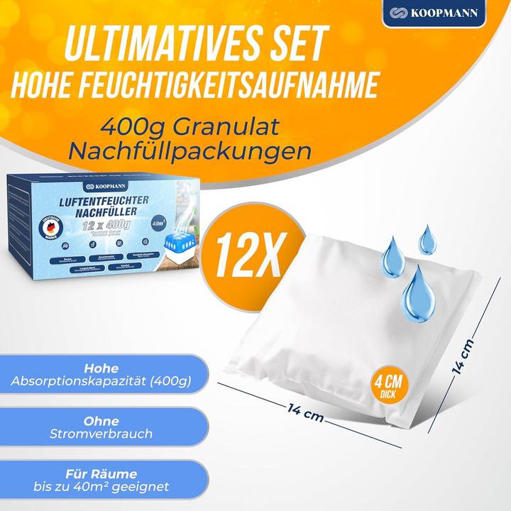 Immagine prodotto Koopmann Luftentfeuchter Granulat Nachfüllpack (40 m²)