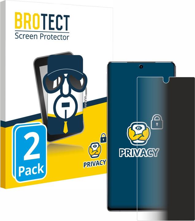 Produktbild BROTECT Sichtschutzfolie Anti-Spy Privacy Folie Blaulicht-Schutz (2 Stück, Samsung Galaxy Note 20)