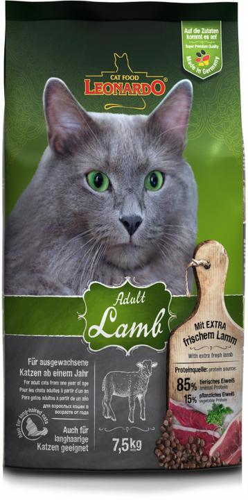 Image du produit Leonardo Cat Food Agneau adulte (Adulte, 1 pcs, 7500 g)