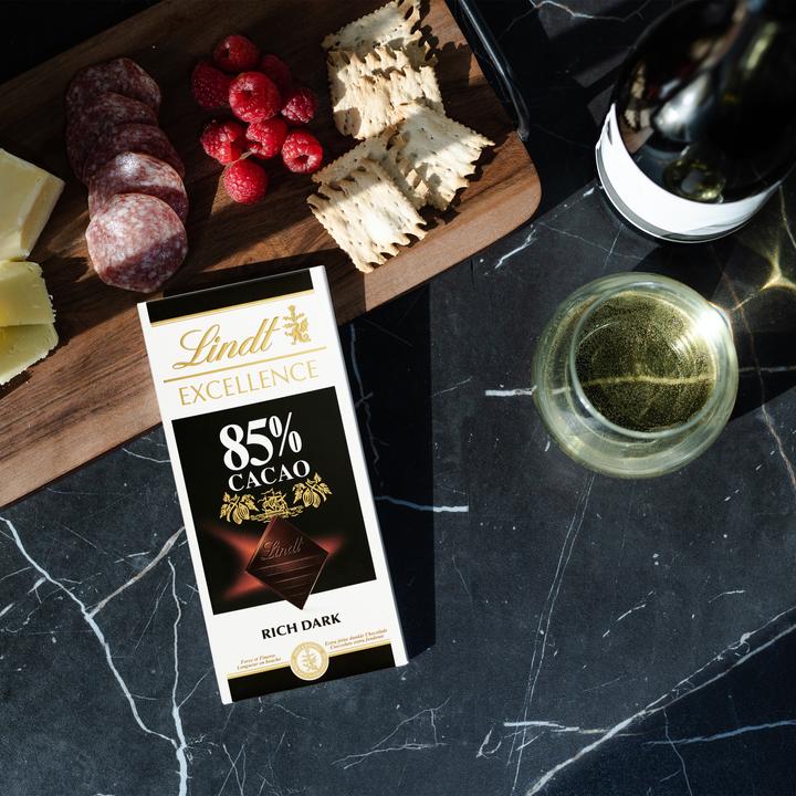 Actual product image Lindt Excellence Dark 85% Cacao Chocolate Bar Multipack (500 g)