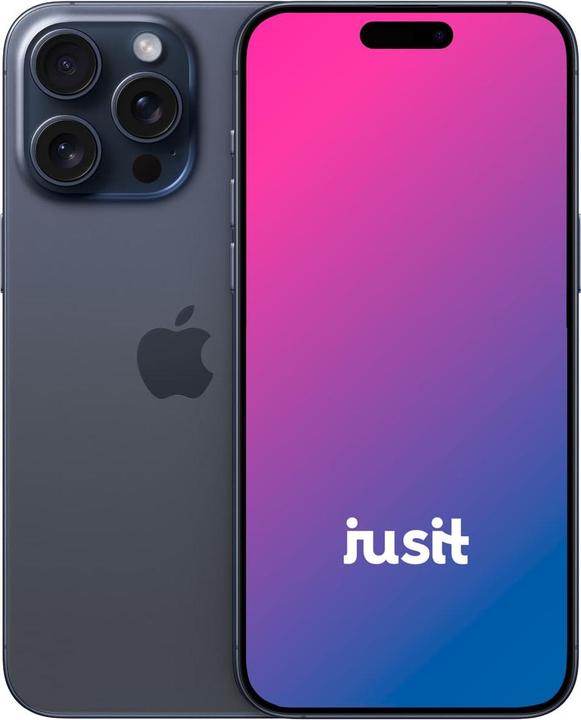 jusit iPhone 15 Pro Max (256 GB, Blue Titanium, 6.70", 0.00 Mpx, A / Wie neu)