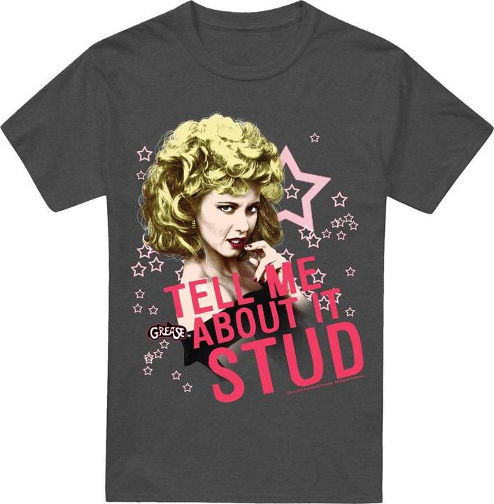 Actual product image Grease Unisex Adult Tell Me About It Stud T-Shirt (M)
