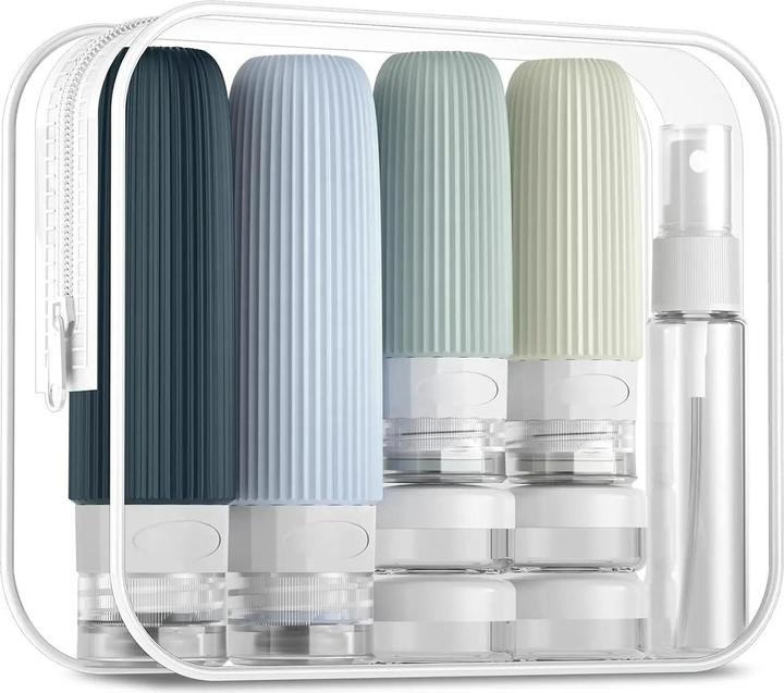 Produktbild Swissdetector Komplettset - Wiederbefüllbare Reiseflaschen aus Silikon (Hygieneprodukt)