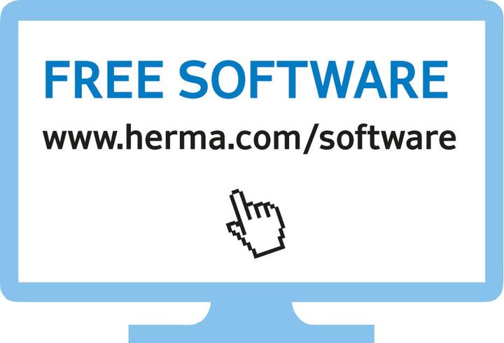 Actual product image Herma Transparent inkjet labels A4