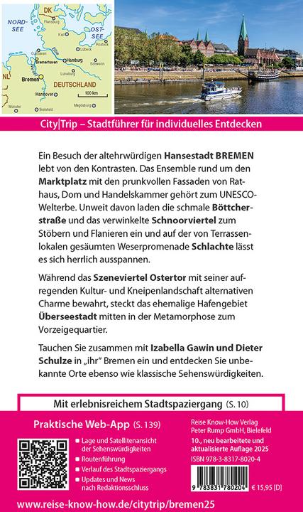 Produktbild CityTrip Bremen mit Überseestadt und Bremerhaven (Deutsch, Dieter Schulze, Izabella Gawin, 2025)